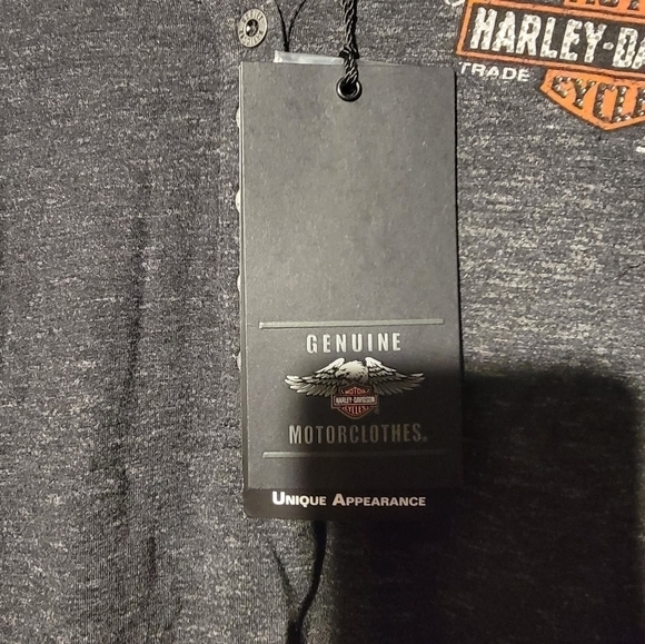 Harley Davidson Women's Genuine Oil Can Henley Women’s Size Petite-Small - Picture 7 of 8
